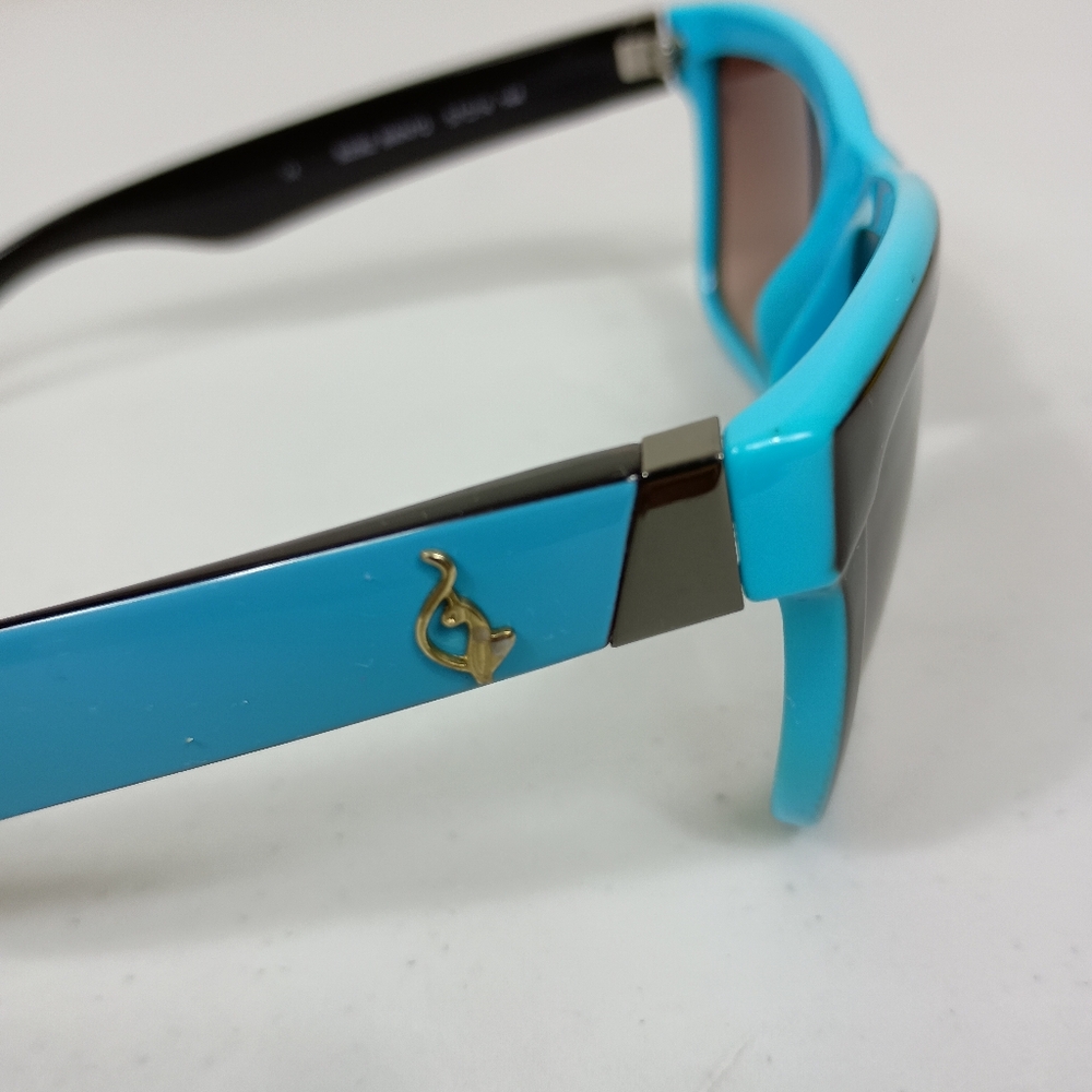 Vintage Y2K Baby Phat Sunglasses Turquoise Dark Brown Cat Logo B2062 UV400 - Picture 10 of 15